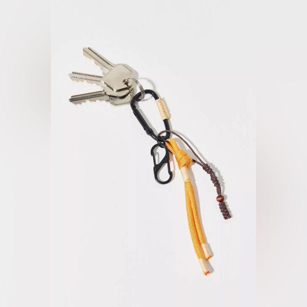 Urban Outfitters Knotted Rope Carabiner Keychain